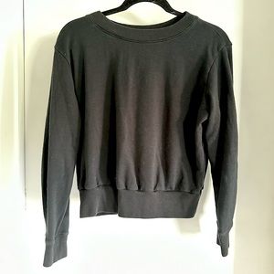 EVERLANE Lightweight Sweatshirt - Black - Size XS
